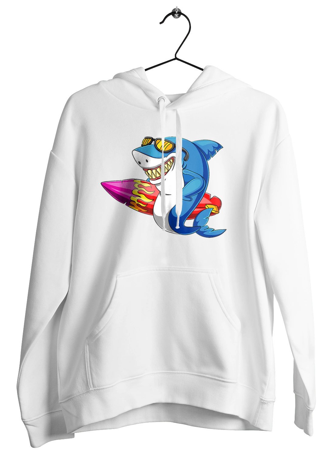 Shark With Glasses Surfing