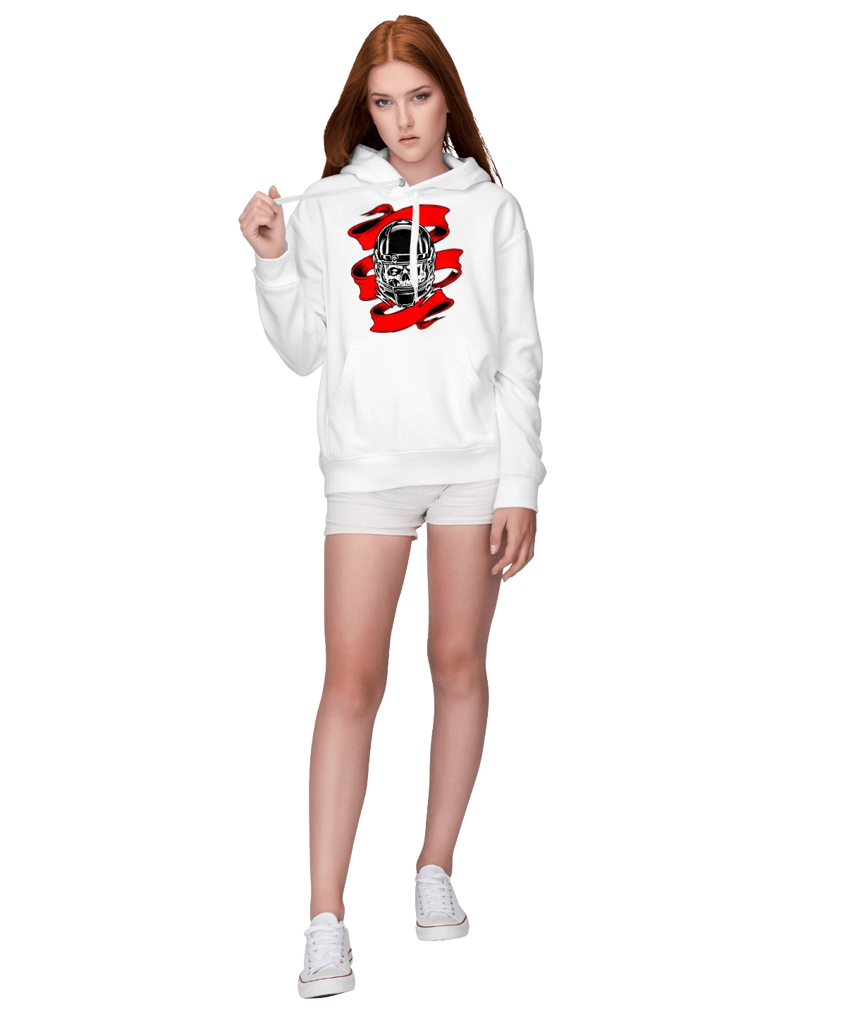 Skull in a motorcycle helmet