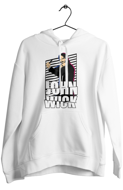 Women's hoodie with prints John Wick. Action movie, john wick, keanu reeves, killer, movie. 2070702