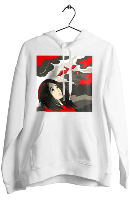 Women's hoodie with prints Girl and dragon. Dragon, fantasy, romance, young woman. 2070702