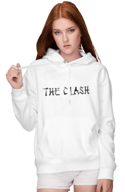 Women's hoodie with prints The Clash. Clash, dub, group, music, punk, punk rock, reggae, rock, rock`n`roll. 2070702