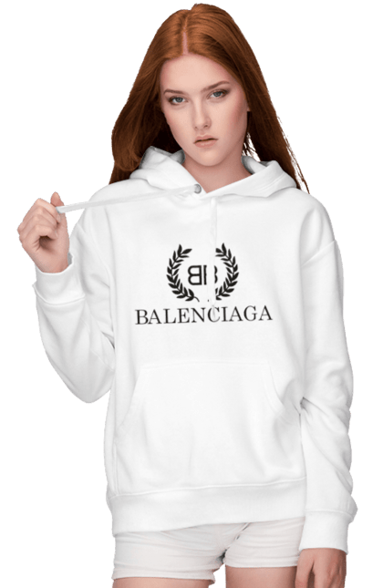 Жіноче худі з принтом "Баленсиага". Balenciaga, балансьяга, баленсиага. CustomPrint.market