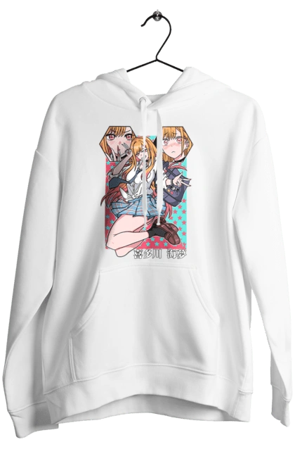 Женское худи с принтом Эта фарфоровая кукла влюбилась. Anime, manga, my dress-up darling, аниме, манга, марин, марин китагава, фарфоровая кукла. 2070702