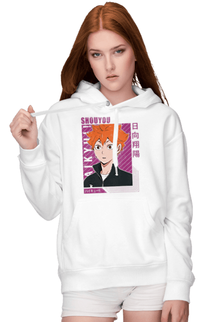 Жіноче худі з принтом "Волейбол!! Хіната". Anime, haikyu, hinata, manga, shoyo hinata, аніме, волейбол, манга, хіната, шьо хіната. 2070702