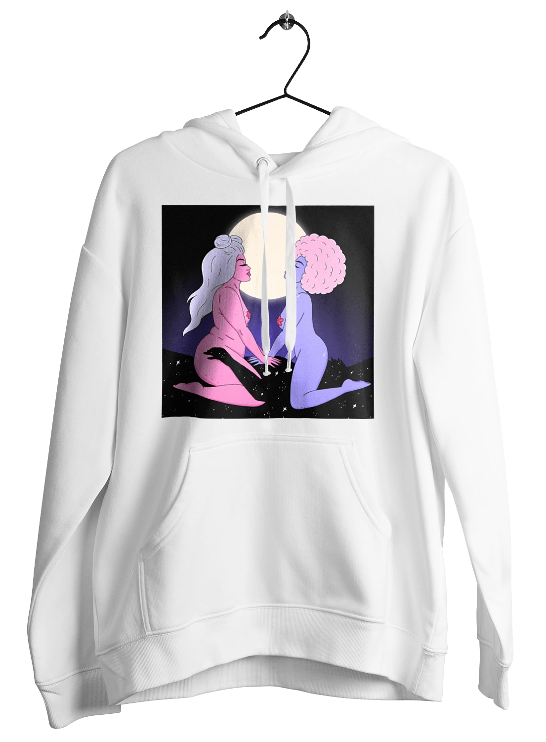 Two Aliens And The Moon