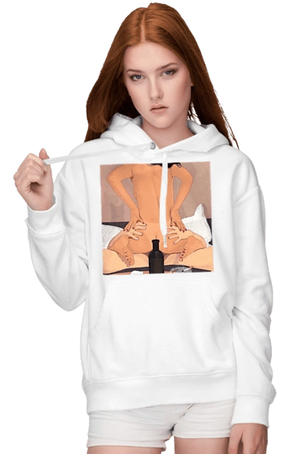 Naked Girl, Bottle And Cigarettes