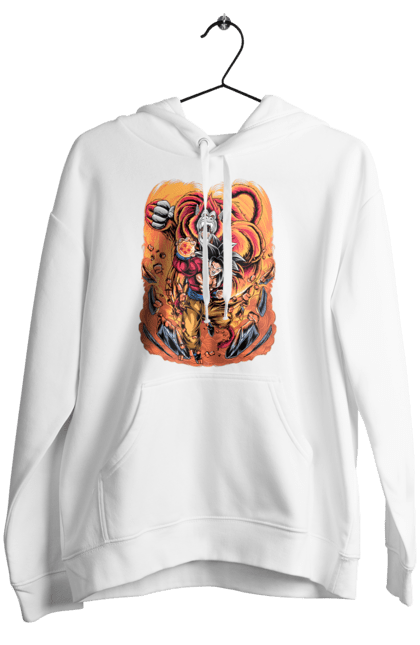 Women's hoodie with prints Dragon Ball Son Goku. Anime, dragon ball, goku, manga, son goku, tv series. 2070702