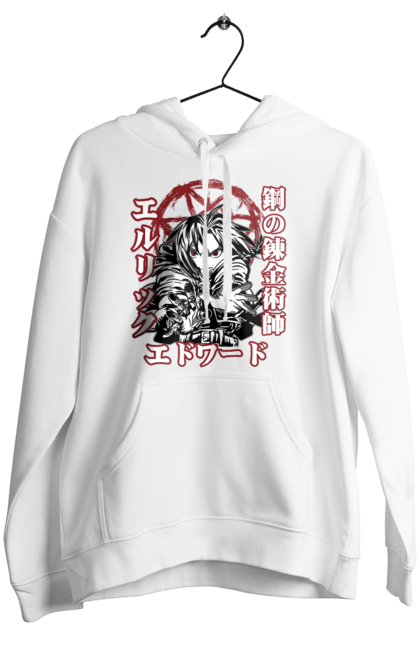 Women's hoodie with prints Fullmetal Alchemist Edward Elric. Adventures, anime, comedy, edward, edward elric, elric, fullmetal alchemist, manga, steampunk. 2070702