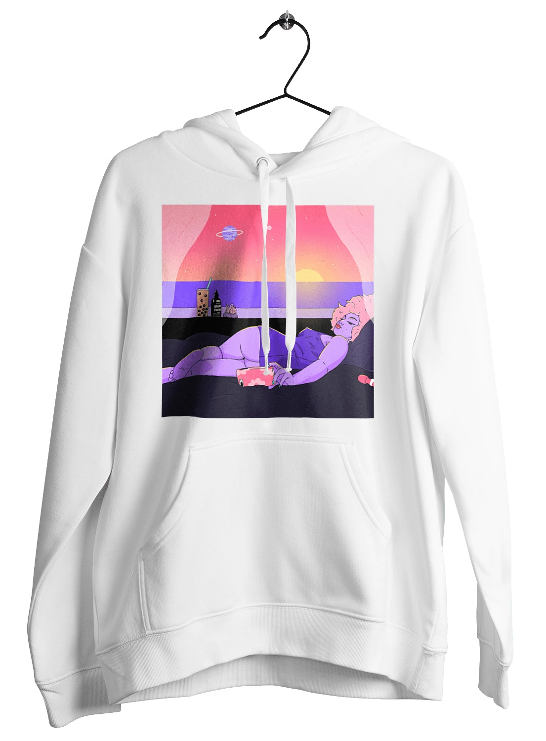 Purple Girl On Vacation