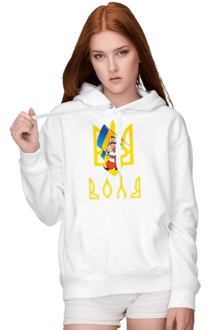 Тризуб Воля Козак з прапором України