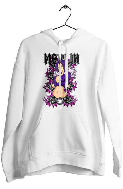 Women's hoodie with prints Seven Deadly Sins Merlin. Adventures, anime, comedy, fantasy, manga, merlin, seven deadly sins. 2070702