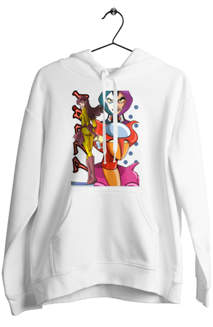 Women's hoodie with prints Mazinger Z Aphrodite. Anime, aphrodite, manga, mazinger z, mecha, robots. 2070702