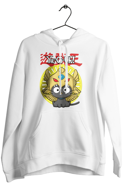 Women's hoodie with prints Yu Gi Oh! Chococat. Brand, character, chococat, hello kitty, yu gi oh, yugio. 2070702