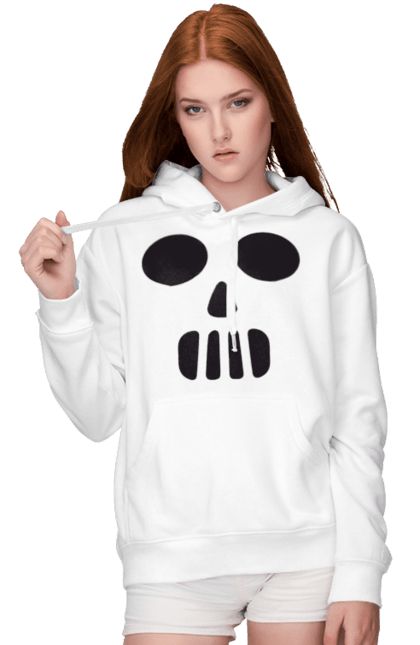 Women's hoodie with prints Halloween pumpkin face. Costume, halloween, holiday, october, october 31, pumpkin, scary, sweets, trick or treat. 2070702