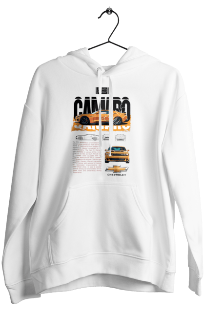 Жіноче худі з принтом "Chevrolet Camaro". Camaro, chevrolet, chevrolet camaro, авто, автомобіль, камаро, шевроле, шевроле камаро. 2070702