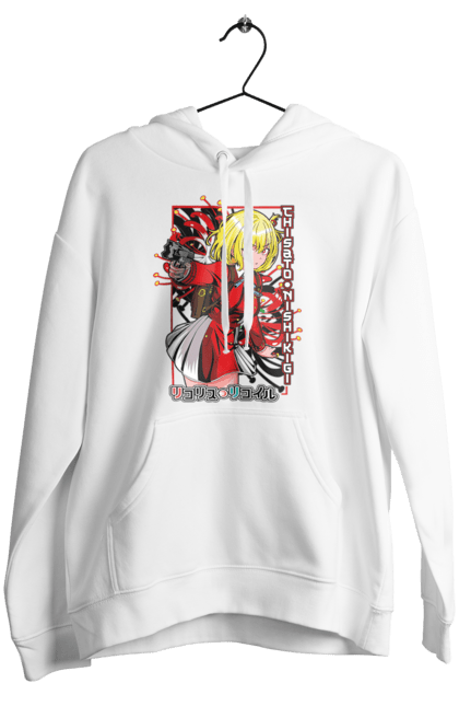 Women's hoodie with prints Lycoris Recoil Chisato Nishikigi. Agent, anime, chisato nishikigi, lycoris recoil, manga. 2070702