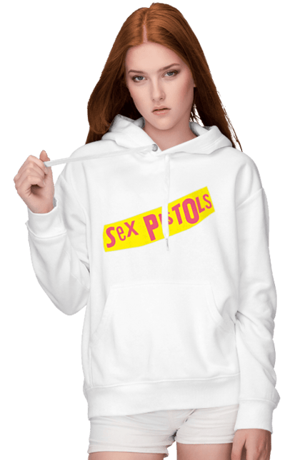 Women's hoodie with prints Sex Pistols. Group, music, punk, punk revolution, punk rock, rock, sex pistols. 2070702