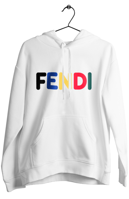 Женское худи с принтом Fendi. Fendi, lvmh, бренд, дом моды, италия, люкс, мода, одежда, сумка, фенди. 2070702