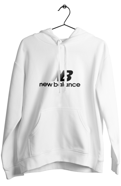 Жіноче худі з принтом "Нью беланс". New balance, новый баланс, нью беланс. PrintMarket - інтернет-магазин одягу та аксесуарів з принтами плюс конструктор принтів - створи свій унікальний дизайн