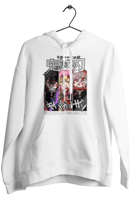 Women's hoodie with prints Demon Slayer Obanai Mitsuri Tengen. Anime, demon slayer, iguro, kimetsu no yaiba, manga, mitsuri, obanai, tengen. 2070702