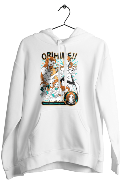 Жіноче худі з принтом "Бліч Іноуе Оріхіме". Anime, bleach, manga, orihime inoue, аніме, бліч, іноуе оріхіме, манга. 2070702