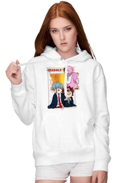 Women's hoodie with prints Magic and Muscles. Adventure, anime, comedy, magic and muscles, manga. 2070702