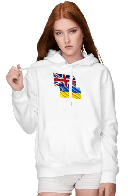 Flag United Kingdom, Flag Ukraine, Support Ukraine