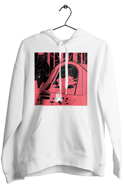 Women`s hoodie with prints 69 In The Tent. 69, bear, forest, sex, tent. 2070702