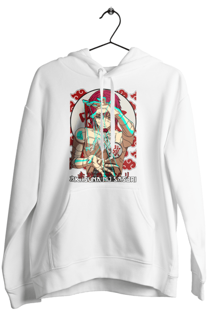 Women's hoodie with prints Naruto Sasori. Anime, character, manga, naruto, ninja, sasori, tv series. 2070702