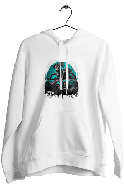 Жіноче худі з принтом "Кіберпанк дівчина". Арт, графіка, дівчата, ігри, кіберпанк, малюнок. 2070702