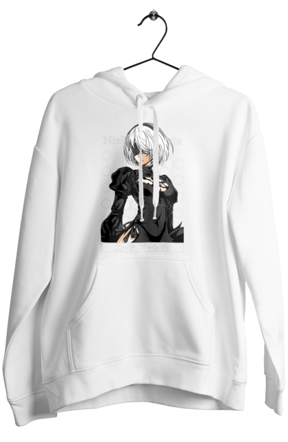 Women's hoodie with prints Nier: Automata 2B. Character, executioner, game, nier: automata, platinum games, video game, yorha. 2070702