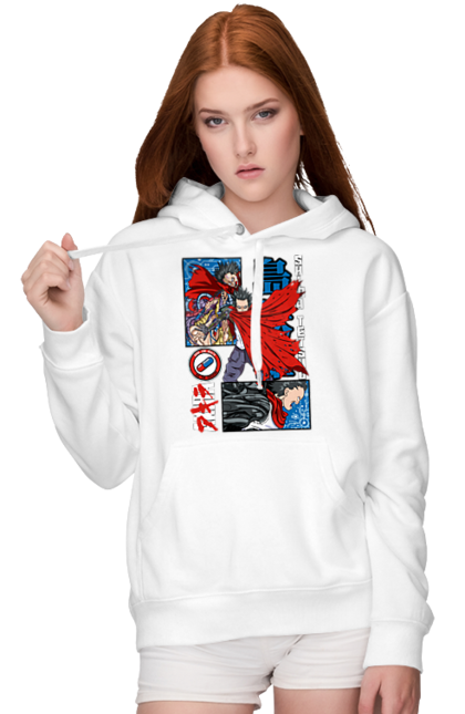 Women's hoodie with prints Akira Tetsuo Shima. Akira, anime, cyberpunk, manga, tetsuo shima. 2070702