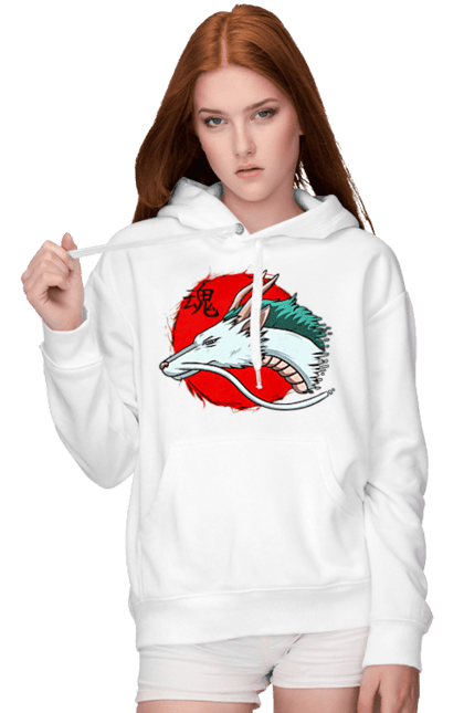 Women's hoodie with prints Spirited Away Haku. Dragon, haku, spirited away, studio ghibli. 2070702