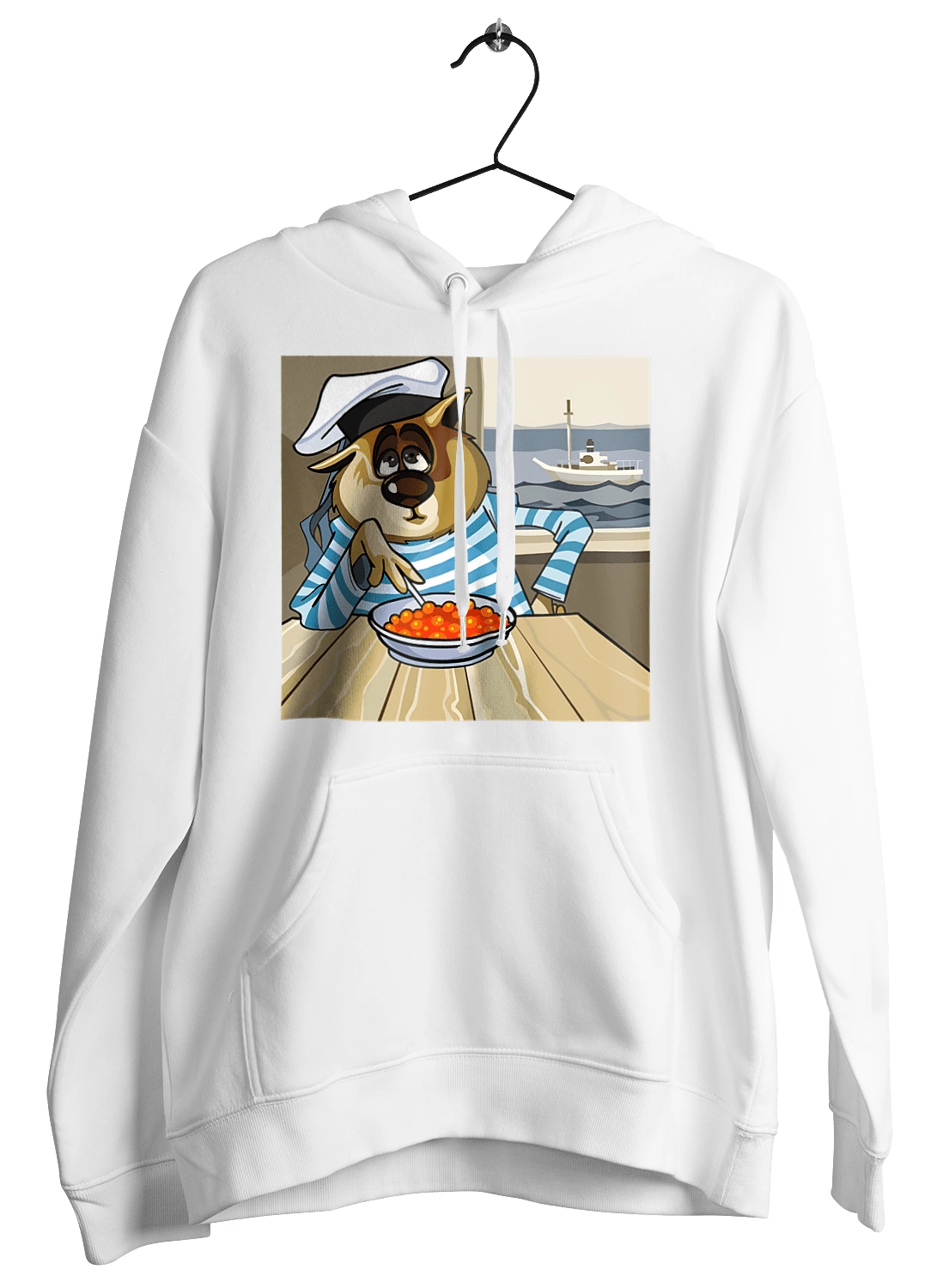 Cat Sailor, On The Ship Eats Red Caviar