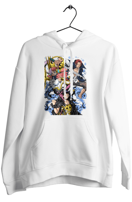 Women's hoodie with prints One Piece Luffy. Anime, luffy, manga, monkey de luffy, one piece, pirates. 2070702