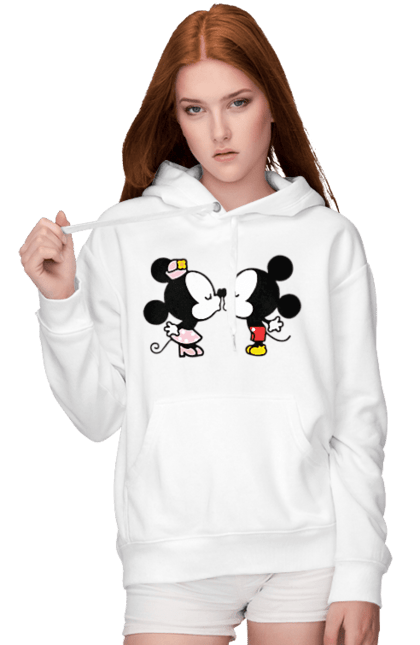 Жіноче худі з принтом "38". Mickey mouse, minnie mouse, дісней, міккі, міккі маус, мінні маус, мультфільм. 2070702