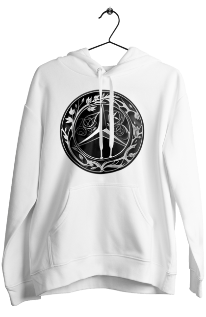 Жіноче худі з принтом "Mercedes Benz Лого Арт". Авто, автомобіль, логотип мерседес, машини, мерс, мерседес. 2070702