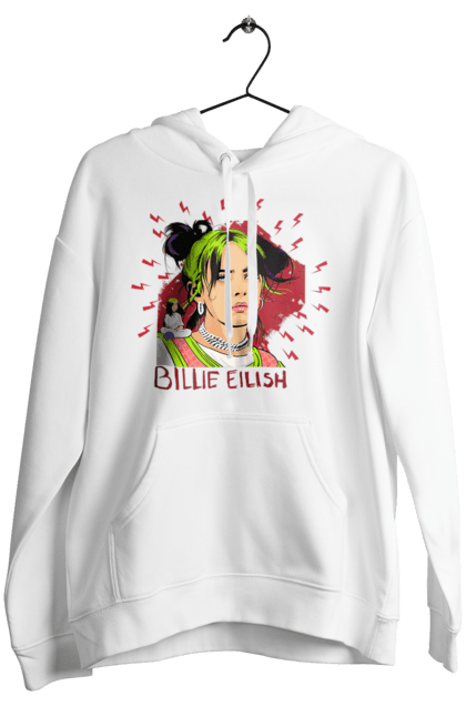 Жіноче худі з принтом "Біллі Айліш". Біллі айліш, логотип біллі айліш, принт біллі айліш, співачка біллі айліш. 2070702