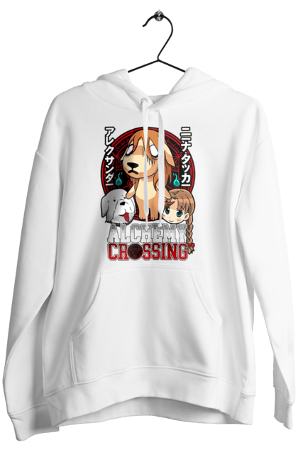 Women's hoodie with prints Fullmetal Alchemist Nina. Adventures, anime, fullmetal alchemist, light novel, manga, nina, steampunk. 2070702