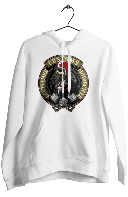 Женское худи с принтом Джентльменский мотоцикл. Джентльмен, мотоцикл, череп, шлем. 2070702