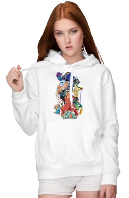 Women's hoodie with prints One Piece Luffy. Anime, luffy, manga, monkey de luffy, one piece, pirates. 2070702