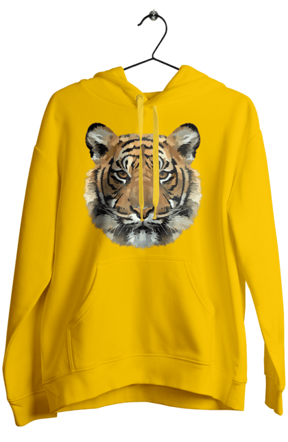 Жіноче худі з принтом "Голова тигра джунглів". Голова тигра, джунглі, тварини, тигр. CustomPrint.market