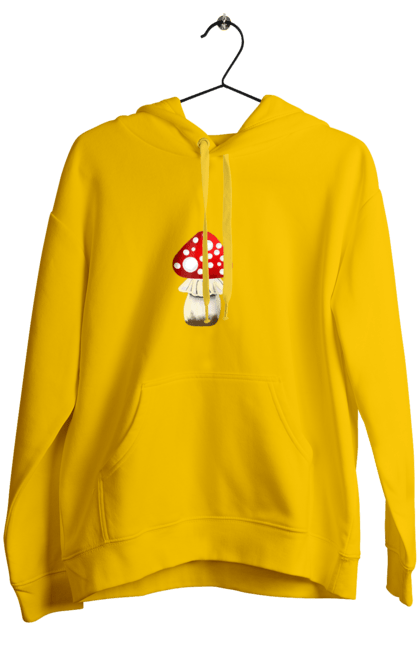 Жіноче худі з принтом "Гриб". Mushroom, гриб, грибочок, ліс, мухомор, природа. CustomPrint.market