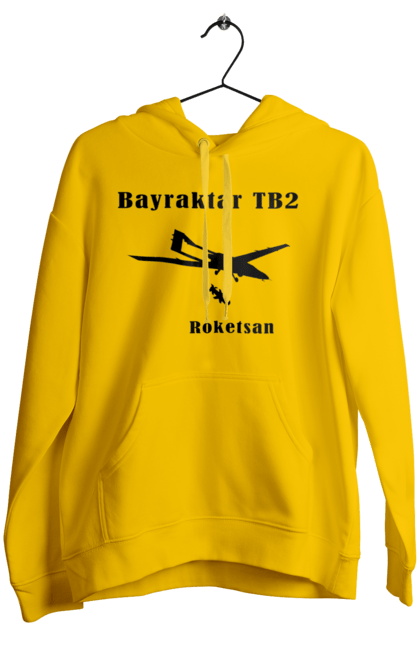 Жіноче худі з принтом "Bayraktar TB2". Bayraktar, bayraktar tb2, агресія, байрактор, безпілотний, бойовики, війна, донбас, захист, зсу, контратака, літак, оборона, патріот, ракета, удар, ударний, україна. aslan