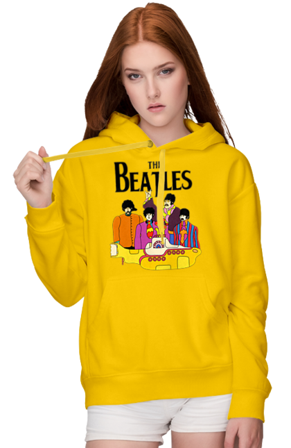 Жіноче худі з принтом "Бітлз". Beatles, yellow submarine, бітлз, бітли, музика. futbolka.stylus.ua