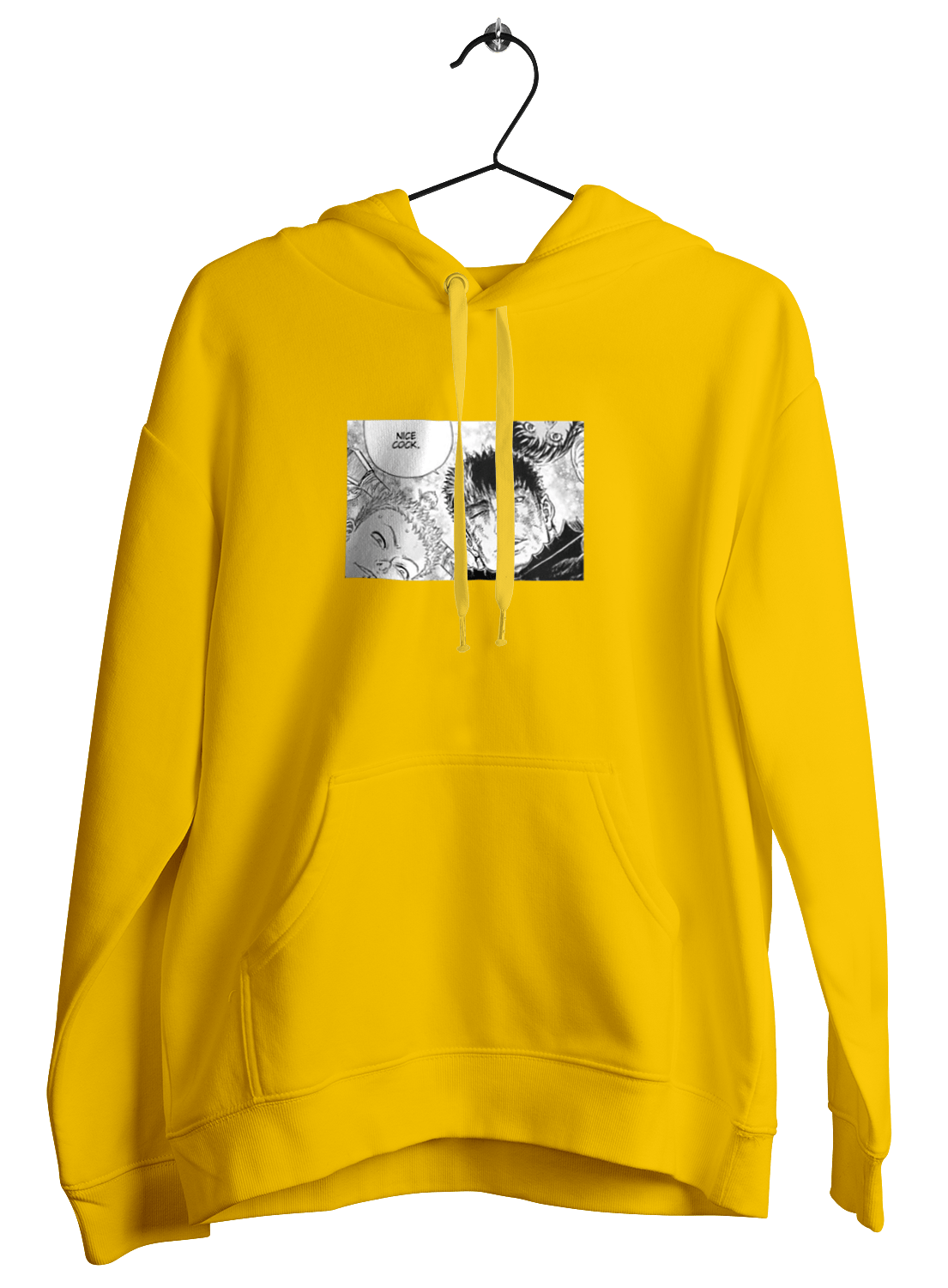 yellow berserk hoodie