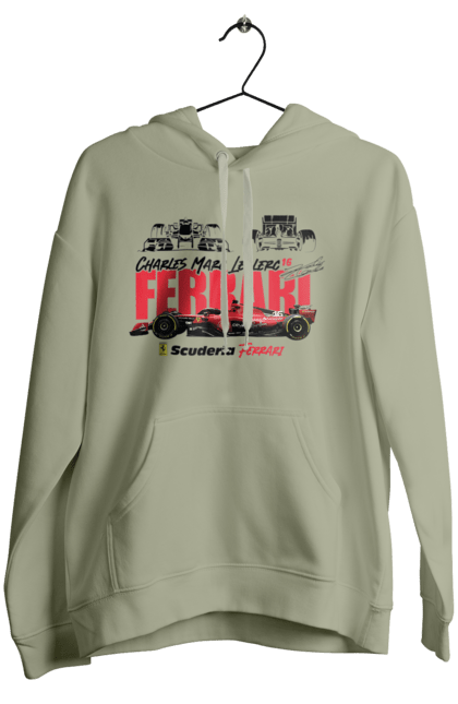 Women's hoodie with prints Scuderia Ferrari Formula 1. Auto, automobile, bolide, car, ferrari, formula 1, motorsport, race, scuderia ferrari. 2070702