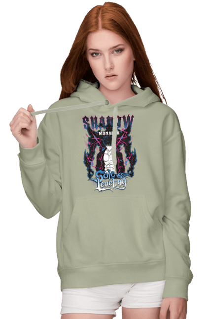 Women's hoodie with prints Solo Leveling. Anime, manga, solo leveling, sung jinwoo. 2070702