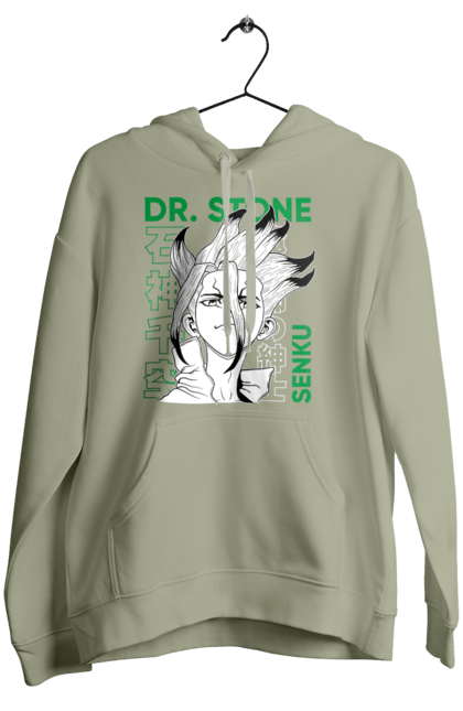 Women's hoodie with prints Dr. Stone Senku. Anime, dr. stone, ishigami, manga, senku, senku ishigami. 2070702