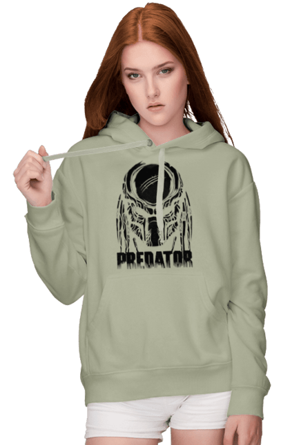 Women's hoodie with prints The Predator. Alien, cinema, film, predator, thriller. 2070702